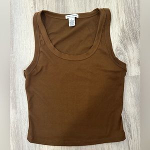 Brown Crop Top